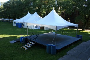 Staging with an Awning - Party Rentals